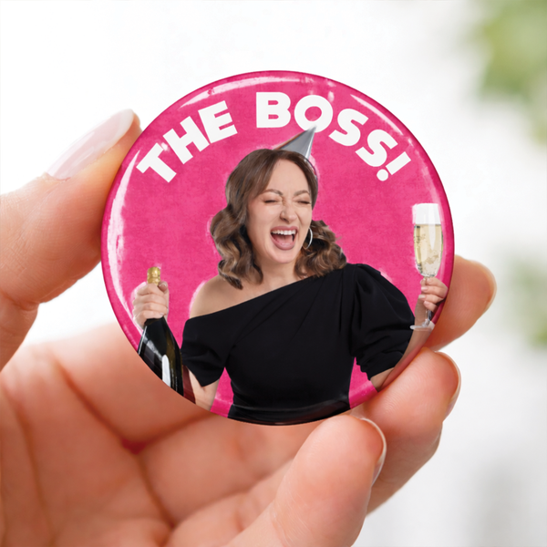 Custom Face Button Pins – Personalized Photo Portrait Badges