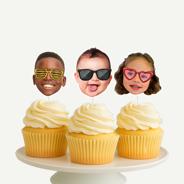 Sunglasses Cupcake Toppers