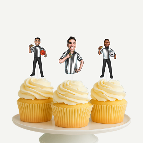 Referee Physical Cupcake Topper