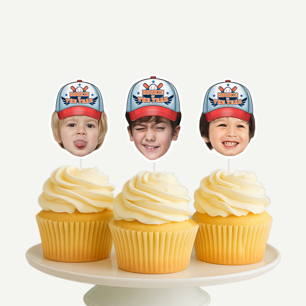 Rookie of the Year Custom Cupcake Topper