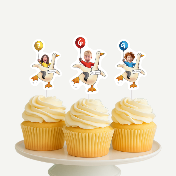 Silly Goose Cupcake Toppers
