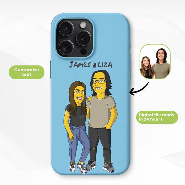 Custom Simpsons Phone Case Simpsons Art Style for