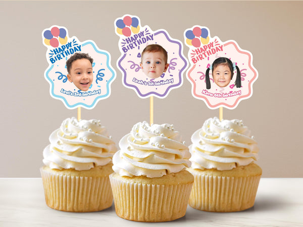 Pastel Cupcake Topper