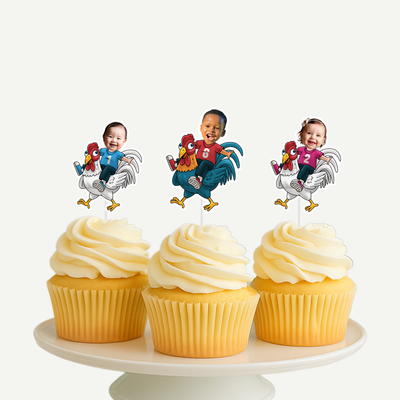 Rooster Cupcake Toppers