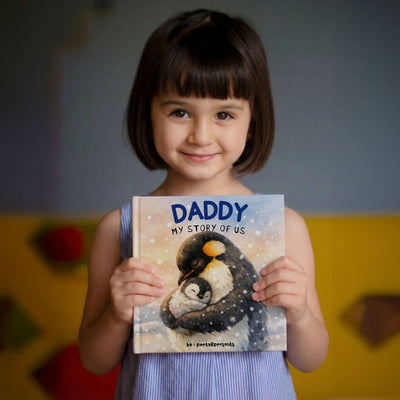 Personalized Penguin Story Book for Kids: Daddy, My Story of Us