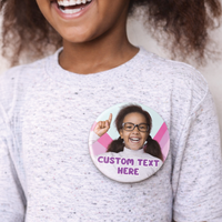 Custom Face Button Pins – Personalized Photo Portrait Badges