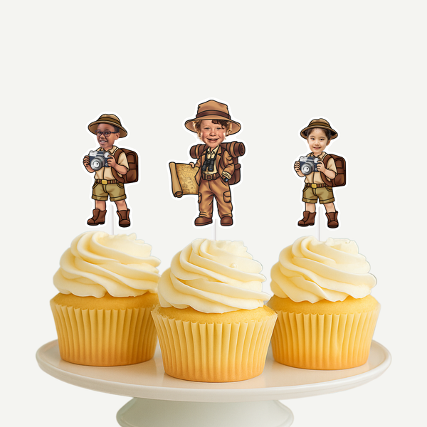 Safari Explorer Cupcake Toppers