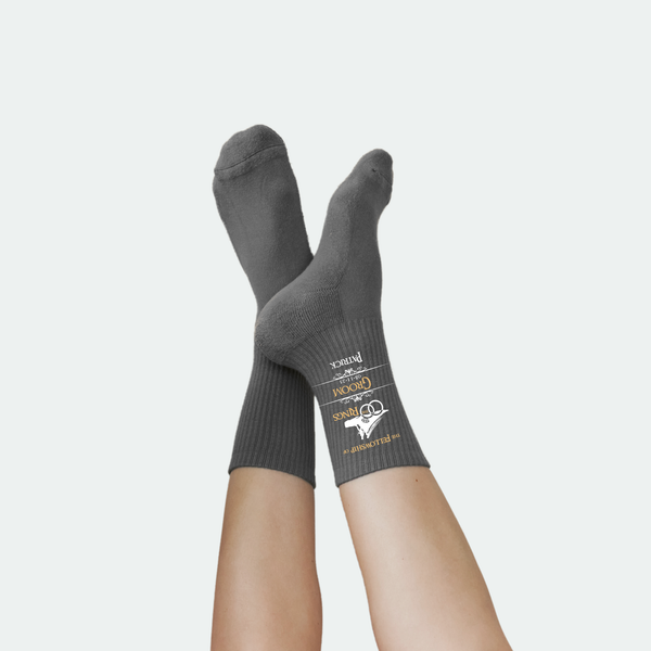 Custom Printed LOTR Wedding Socks for the Groom