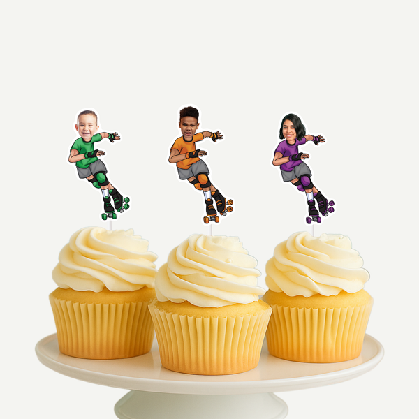 Roller Skate Cupcake Toppers