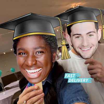 Graduate Face Big Head Cut Out