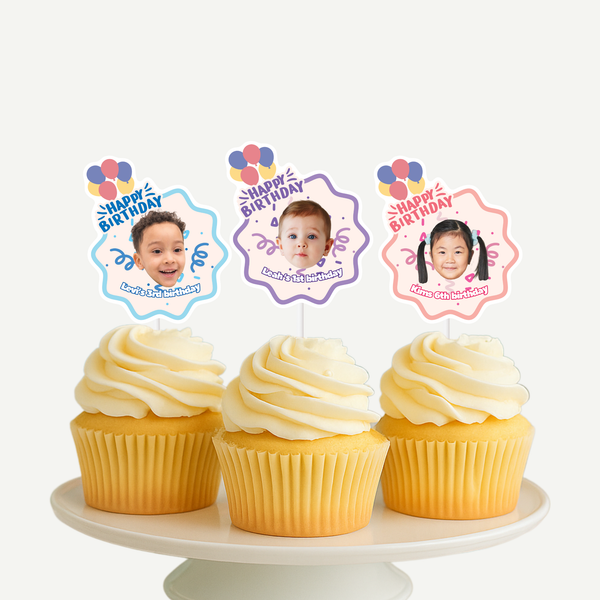 Pastel Cupcake Topper