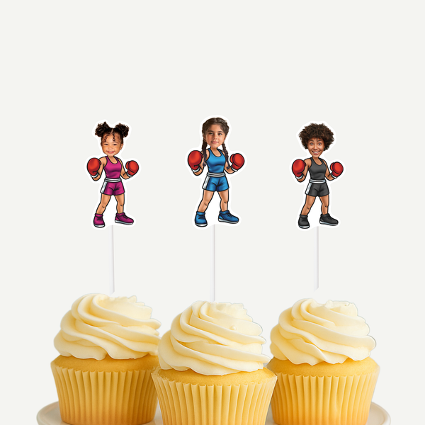 Boxing Cupcake Toppers
