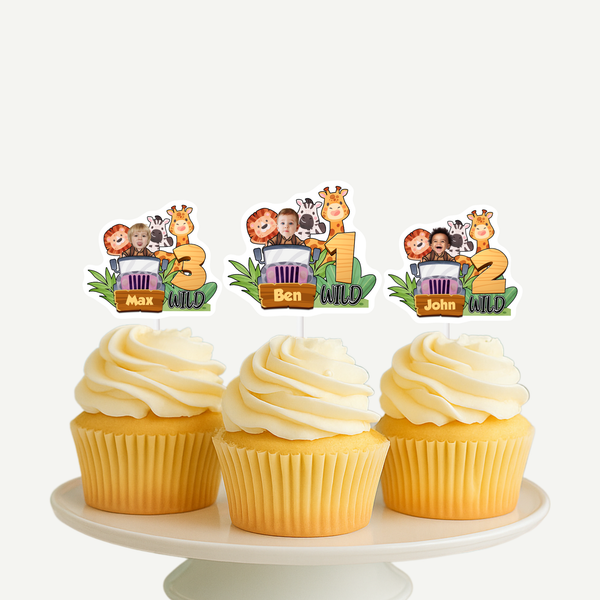 Wild Safari Cupcake Toppers