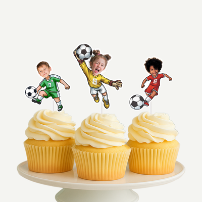 Soccer Cupcake Toppers