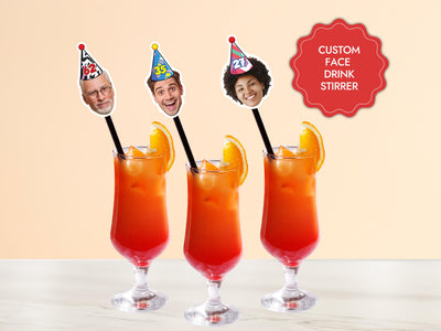 Custom Face Drink Stirrers