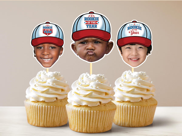 Custom Baseball Cupcake Toppers