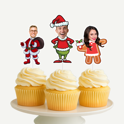 Christmas Cupcake Toppers