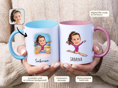 Custom Gymnast Must Custom Caricature Mug Gymnastics Gift