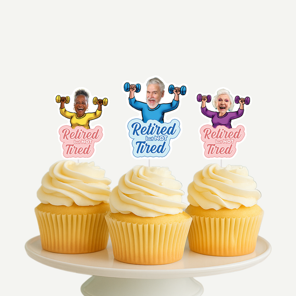 Retired Personalized Face Cupcake Toppers