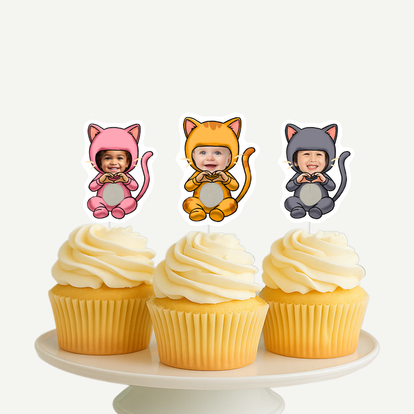 Cat Cupcake Toppers
