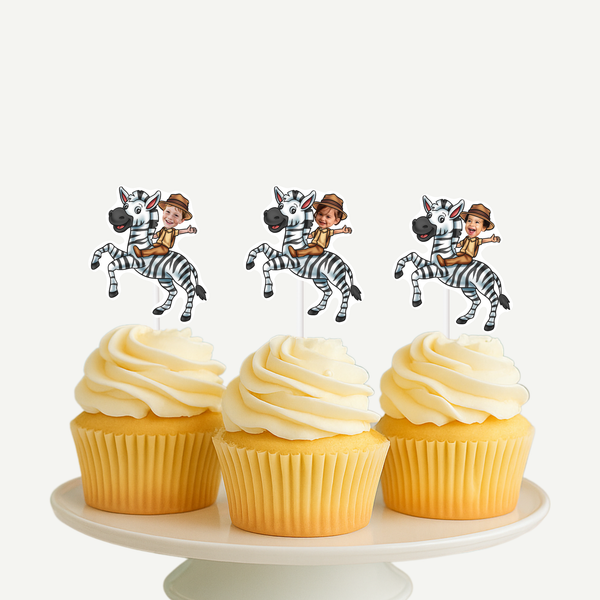 Zebra Cupcake Toppers