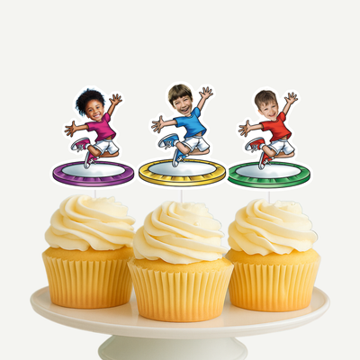 Trampoline Cupcake Toppers