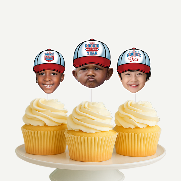Custom Baseball Cupcake Toppers