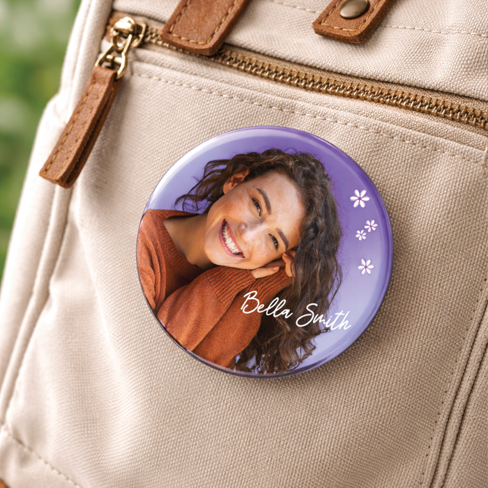 Custom Face Button Pins – Personalized Photo Portrait Badges