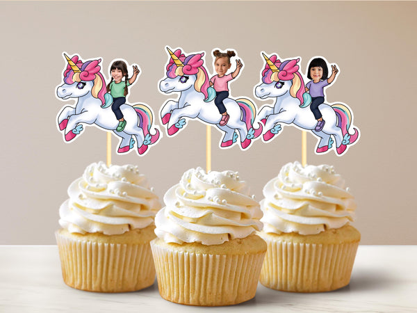 Unicorn Cupcake Toppers