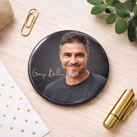 Custom Face Button Pins – Personalized Photo Portrait Badges
