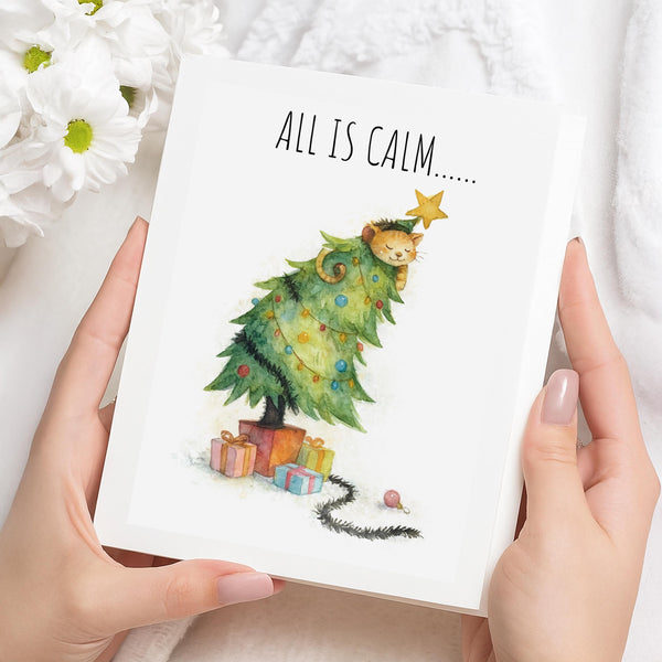 All is Calm Greeting Card Christmas Card Gift