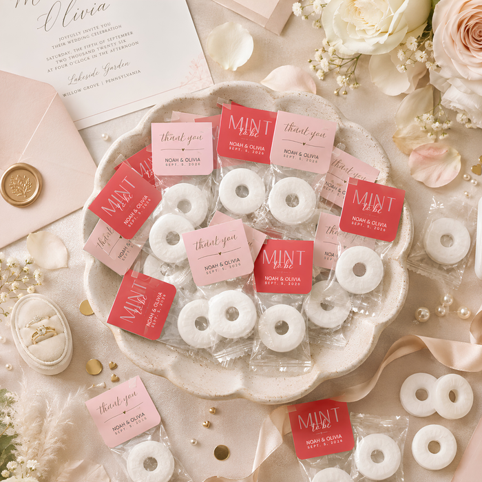 Mint to Be Personalized Wedding Favors