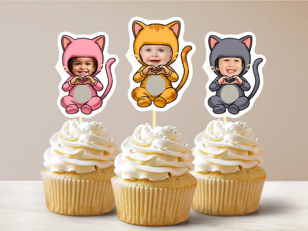 Custom Cat Cupcake Toppers