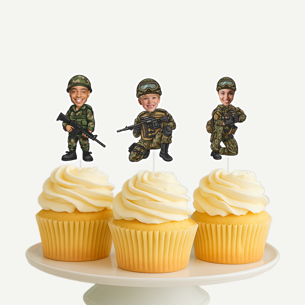 Soldier Cupcake Toppers