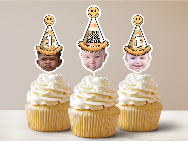 One Cool Dude Cupcake Toppers