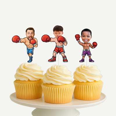 Boxing Cupcake Toppers
