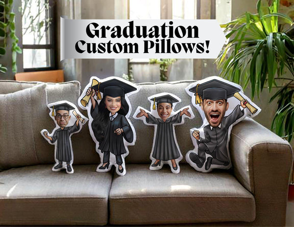 Graduation Custom Shaped Pillows Custom Gift Photo Pillow