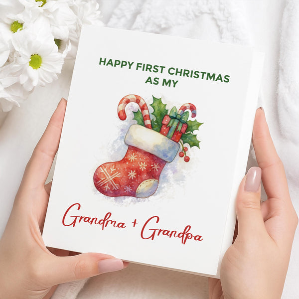 Happy First Christmas as My Greeting Card Custom