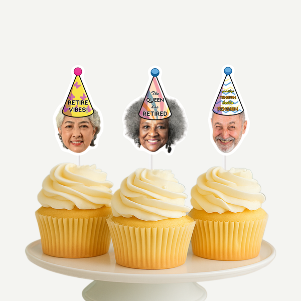 Retirement Cupcake Toppers
