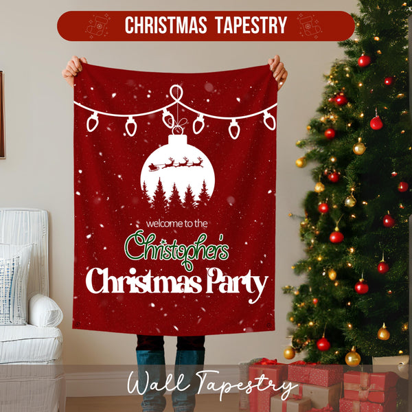 Custom Christmas Tapestries Holiday Tapestry Custom Wall Decor