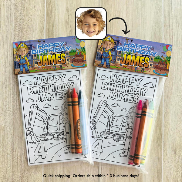 Personalized Construction Birthday Coloring Pages Construction Themed Birthday