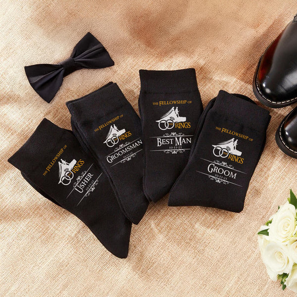Husband Socks Custom Wedding Socks for Groom and