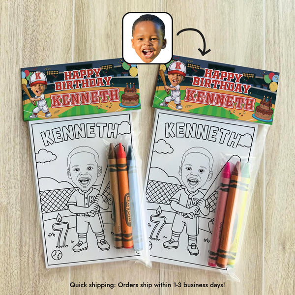 Personalized Baseball Birthday Coloring Pages Boys Birthday Party