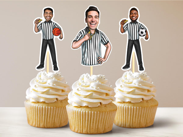 Referee Physical Cupcake Topper