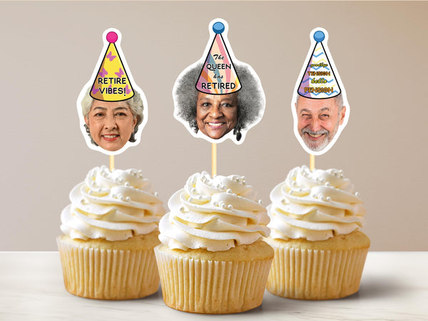 Retirement Cupcake Toppers