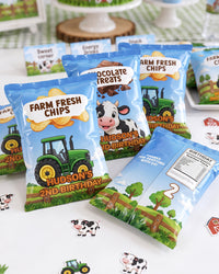 Farm Theme Personalized Chip Bag Labels