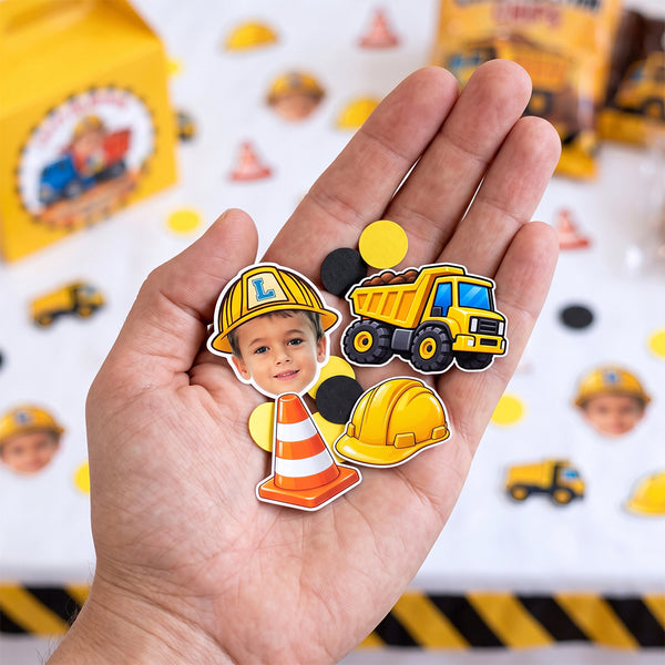 Construction Theme Birthday Table Confetti