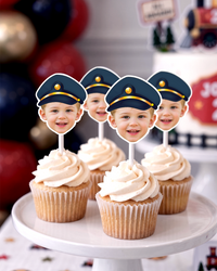 Chugga Chugga Two Two Personalized Cupcake Toppers