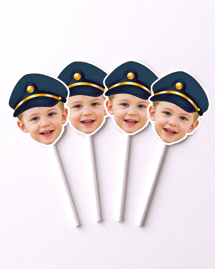 Chugga Chugga Two Two Personalized Cupcake Toppers