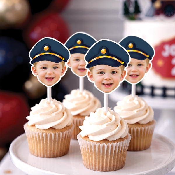 Chugga Chugga Two Two Personalized Cupcake Toppers